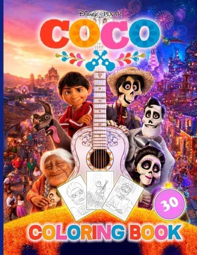 Coco: Coloring Book for Kids and Adults (Disney/Pixar), Activity Book (Exclusive high-quality Illustrations 2017) Paperback – November 2, 2017