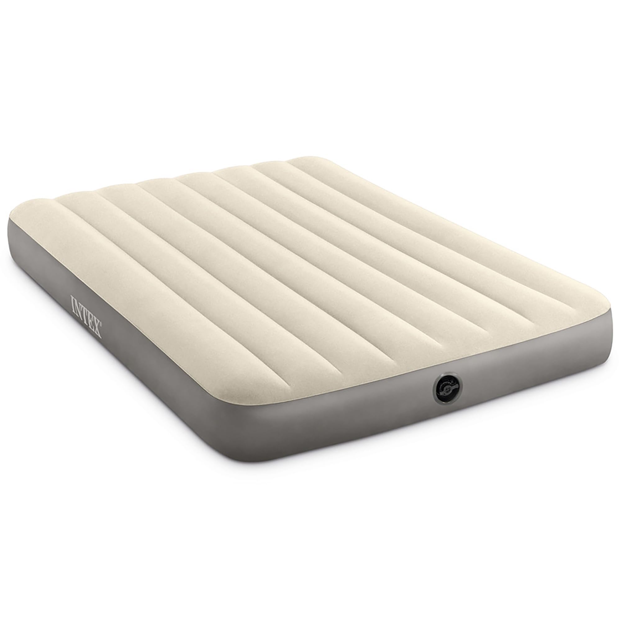 """Intex 64102E Dura-Beam Standard Single-High Air Mattress: Fiber-Tech ? Full Size ? 10in Bed Height ? 600lb Weight Capacity ? Pump Sold, ?190.5 x 137.16 x 25.4 cm; 1.95 Kilograms"""