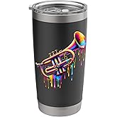 Trumpet Music Marching Band Trumpeter Jazz Musician Stainless Steel Insulated Tumbler