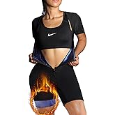 BODYSUNER Sauna Suit For Women Weight Loss Sweat Vest Waist Trainers Belly Fat Workout 3 in 1 Full Body Control