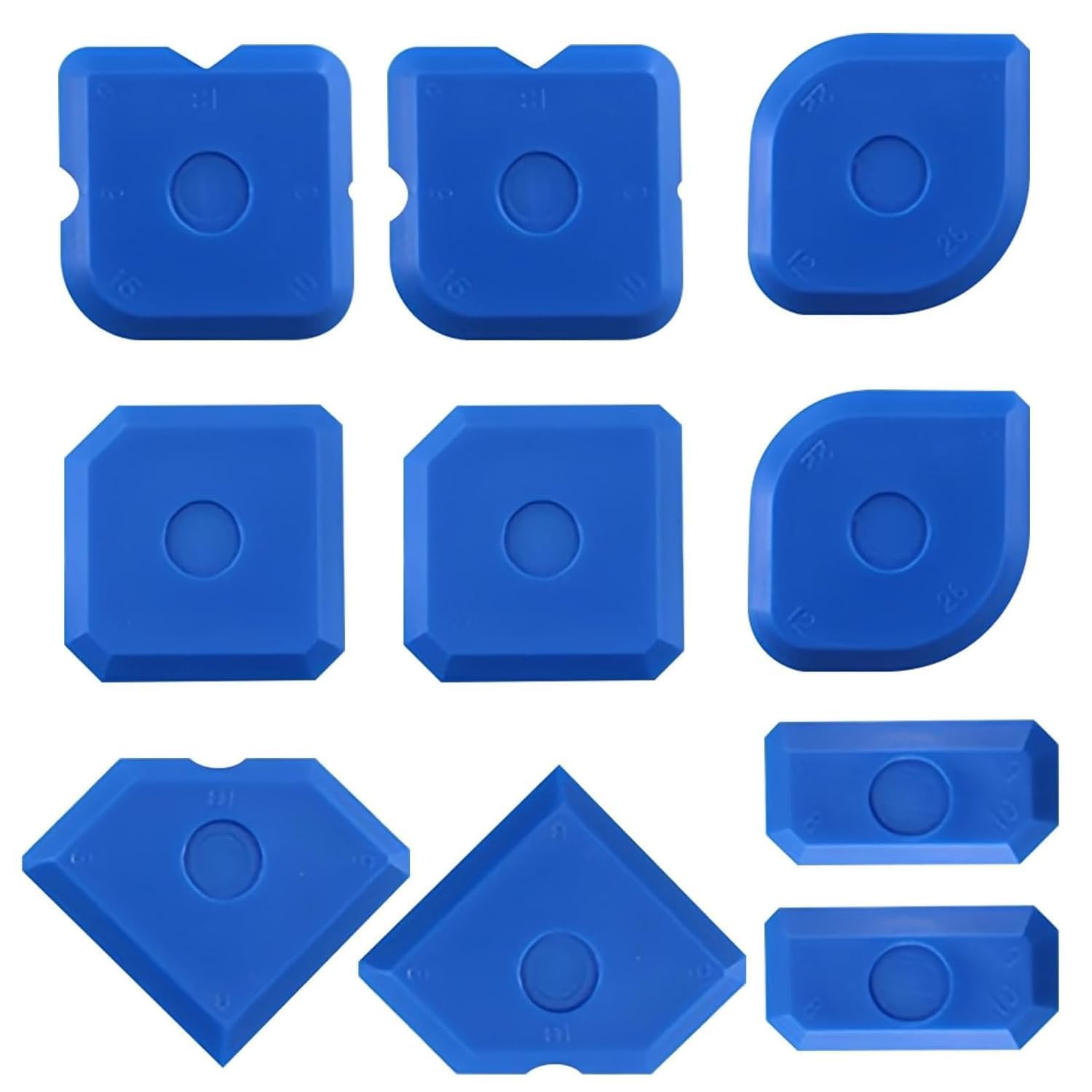 BRITECO 10-Piece Silicone Sealant Finishing Tool Set, Caulking Tools Kit for Bathroom, Kitchen, and Window Sealing - Reusable and Easy to Clean