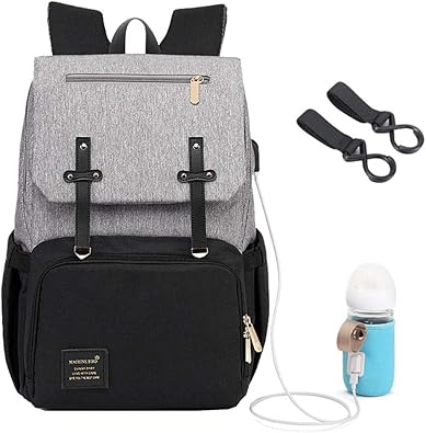diaper bag with charger and bottle warmer