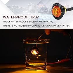 TMH 3/4 Inch Mount 10 pcs Amber + 10 pcs Red LED