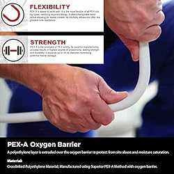 Pex-A 1-1/4" PEX Pipe, Oxygen Barrier Flexible
