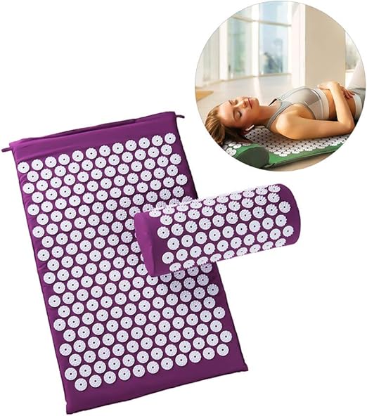 Acupressure Mat for Massage Acupressure Mat and Neck Pillow Set