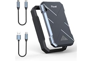 Fikwot FP90 External SSD 2TB, Portable SSD, Up to 2050MB/s, USB 3.2 Gen2 USB A & USB C, IP68 Water and Dust Resistant， Extern