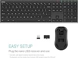 Arteck 2.4G Wireless Keyboard and Mouse Combo Stainless Steel Ultral Slim view 4