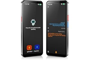 FICALLO Language Translator Device, 5.5" High-end Upgraded Ai Translator No WiFi Needed, Support 150 Languages, Two Way Real-Time Voice Offline Recording Premium Translator Device for Business Travel