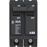 ABB Q-Line&reg; THQL2130 &bull; Circuit Breaker &bull; 30 Amp Double Pole | 120/240 VAC &bull; 10 kAIC Interrupt Rating &bull; Thermal Magnetic Plug-On for Load Centers