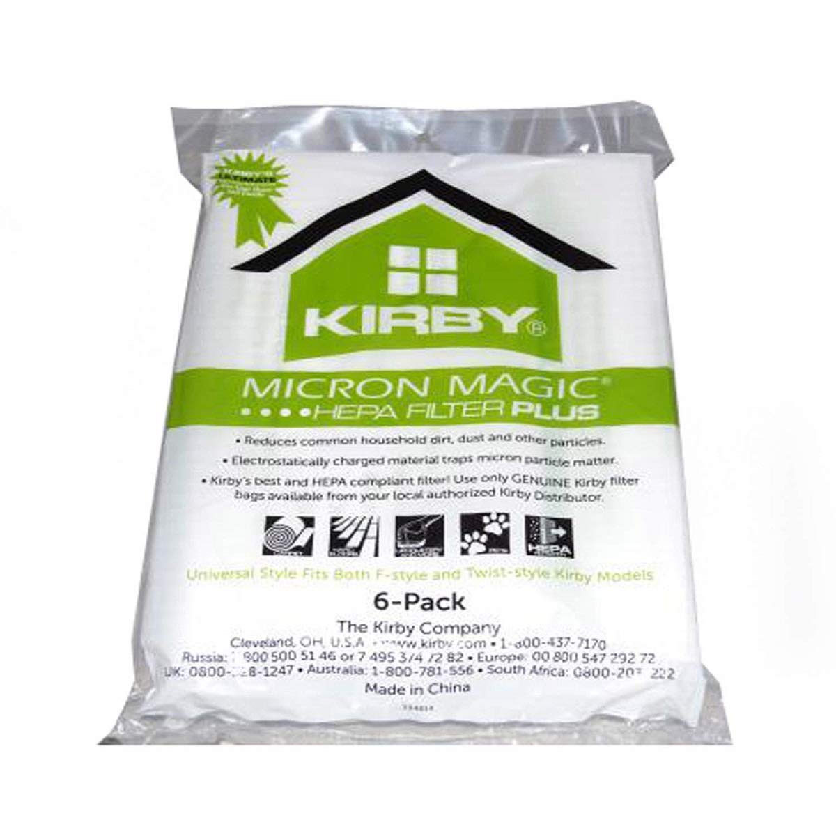 Kirby Micron Magic Micro Allergen Plus HEPA Vacuum Filter 1 Package of