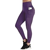 RAYPOSE Womens Workout Leggings for Women with Pockets Plus Size Gym High Waist Capri Yoga Pants Women with Mesh Cut Out