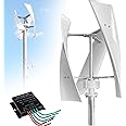 AALGO Low Speed Vertical Axis Wind Turbine Vertical Turbine Windmill 3000W/8000W Wind Power Generator 3 Phase AC Permanent Magnet Generator with Controller for Hybrid Wind Solar,3000W-24V