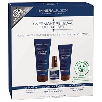 Mineral Fusion Overnight Renewal Deluxe Skin Care Set Amazon In