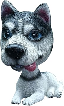 Amazon Co Jp Vorcool 車内装飾品 車オブジェ ダッシュボード 置物 インテリア 樹脂 可愛い ハスキーさん 座り姿勢 ホーム キッチン