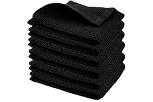 Yuhan Pretty Kitchen Towels Dish Cloths Set 100% Cotton Waffle Weave Super Absorbent Quick Drying Soft Kitchen Dish Towels 12