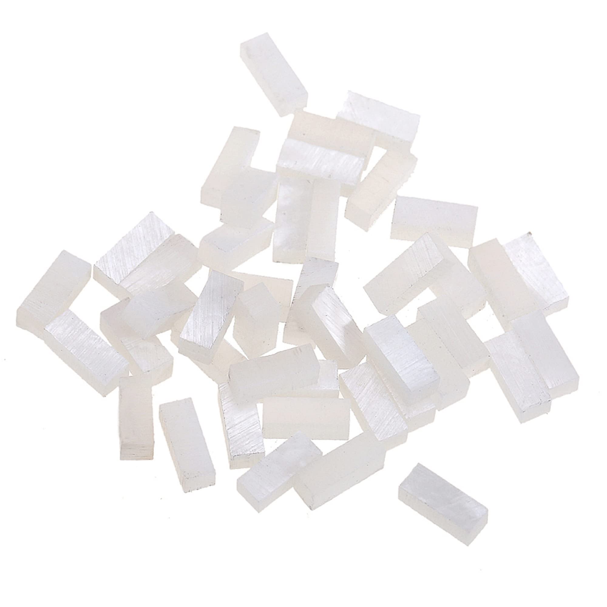 Musiclily Pro Natural Mother of Pearl Guitar Binding Inlay Purfling Strips 1.6x1.3x4mm, White Pearl(Set of 100)