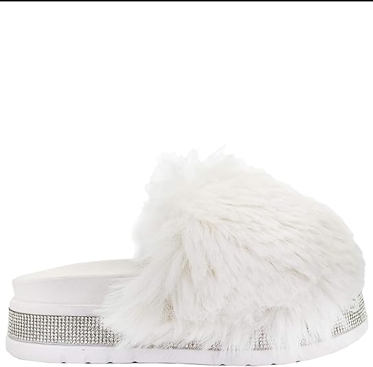 Fluffy slip ons Clearance