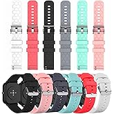 Compatible for Mikego/KALINCO/WMH/KEEPONFIT/VRPEFIT/Konitee/SENBONO/Cillso/BOOOMIC IDW25 IDW26 Watch Bands, Soft Silicone Replacement Straps Adjustable Sport Wristbands for IDW25 Smartwatch for Women&Men