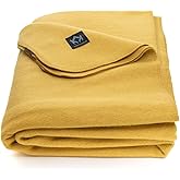 Arcturus Military Wool Blanket - Warm, Thick, Washable - Great for Outdoors, Camping, Stadium Blanket, Picnics, Travel - Car 