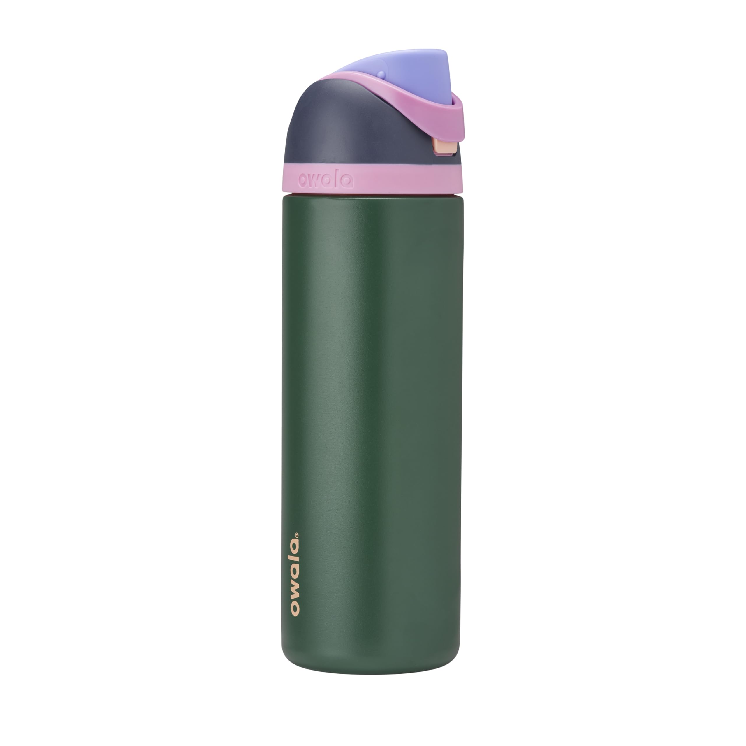 Photo 1 of Owala FreeSip Insulated Stainless Steel Water Bottle with Straw for Sports and Travel, BPA-Free Sports Water Bottle, 24 oz, Blue/Green Forest Fairy