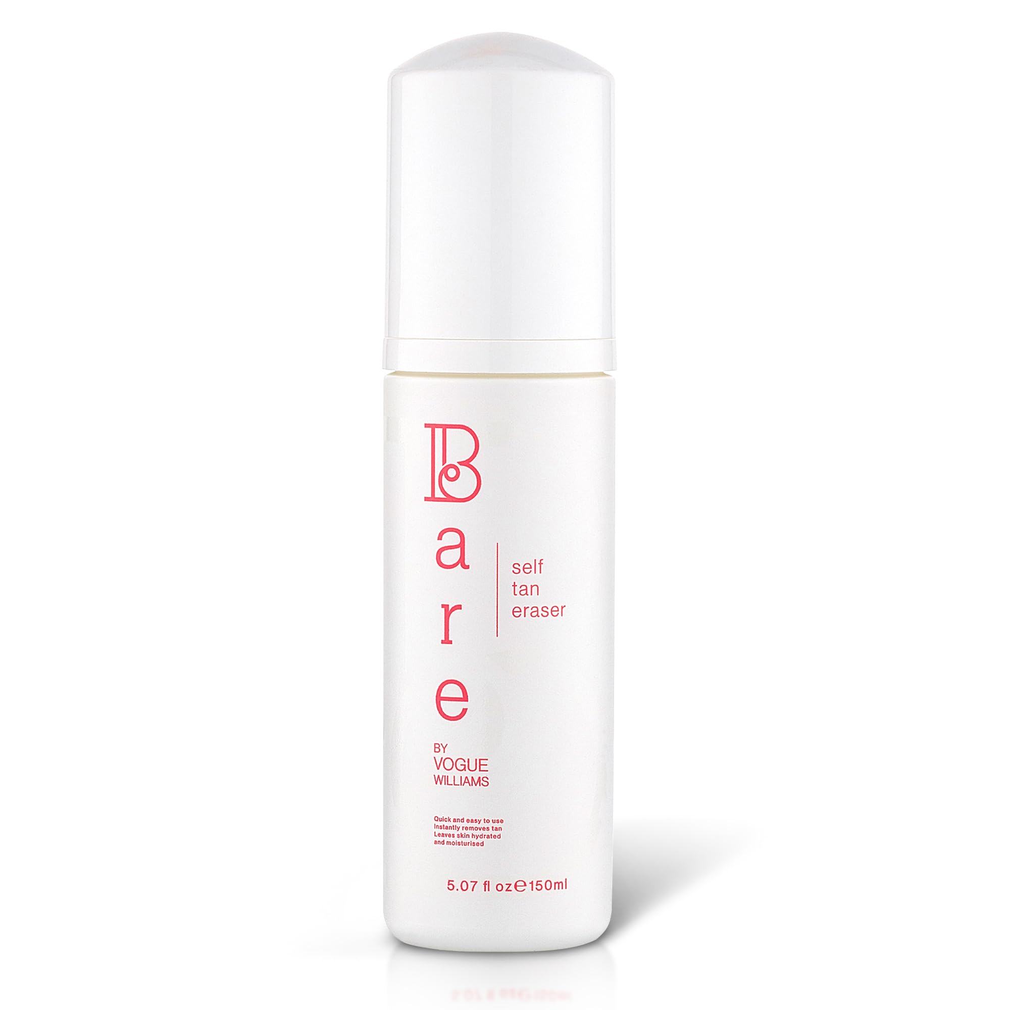 Bare by Vogue Self Tan Eraser 150ml - Hydrating Fake Tan Remover - Preps & Primes Skin in 5-10 Minutes, Paraben-Free - Infused with Botanicals