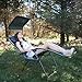 Abba Patio Oversized Recliner Zero Gravity Chair with Sunshade and Drink Tray