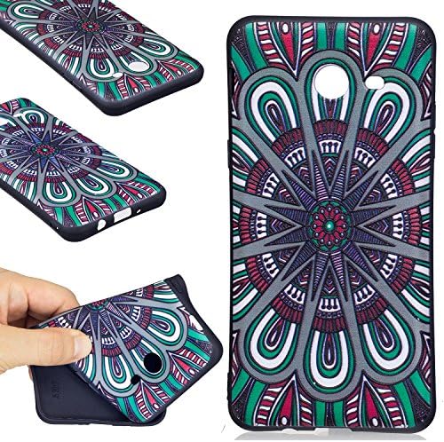Galaxy J5 2017 Case, FIREFISH Ultra-Slim Soft TPU Rubber Silicone Case Impact Resistant Durable Protective Back Cover Case for Samsung Galaxy J5 2017 -Mandala