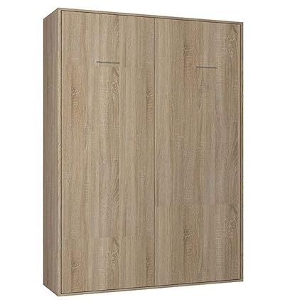Inside Wardrobe Folding Smart Sleeping Painted Oak Bed 160 X 200