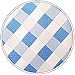 Eneston Men's Classic Checks Light Blue Jacquard Woven Silk Tie Necktie