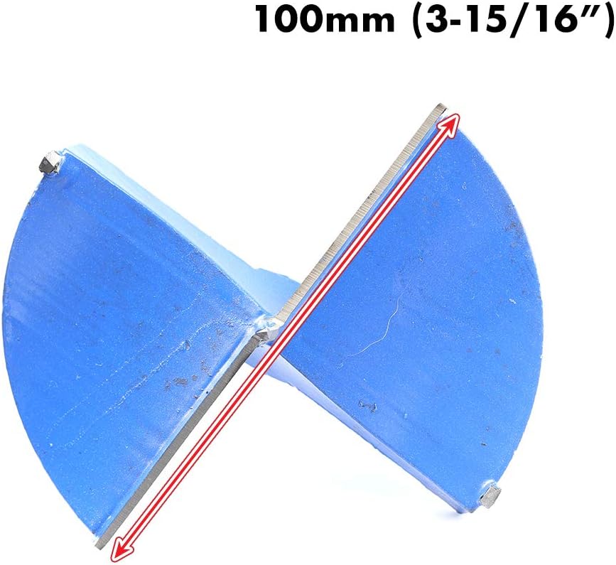 3-15/16 Inch 100mm Forstner Drill Bit Woodworking Hole Saw Wood Cutter,Professional Alloy Steel Wood Drilling Woodworking Hole Boring Bit Power Rotary Cutting Tool (Blue) - Image 3