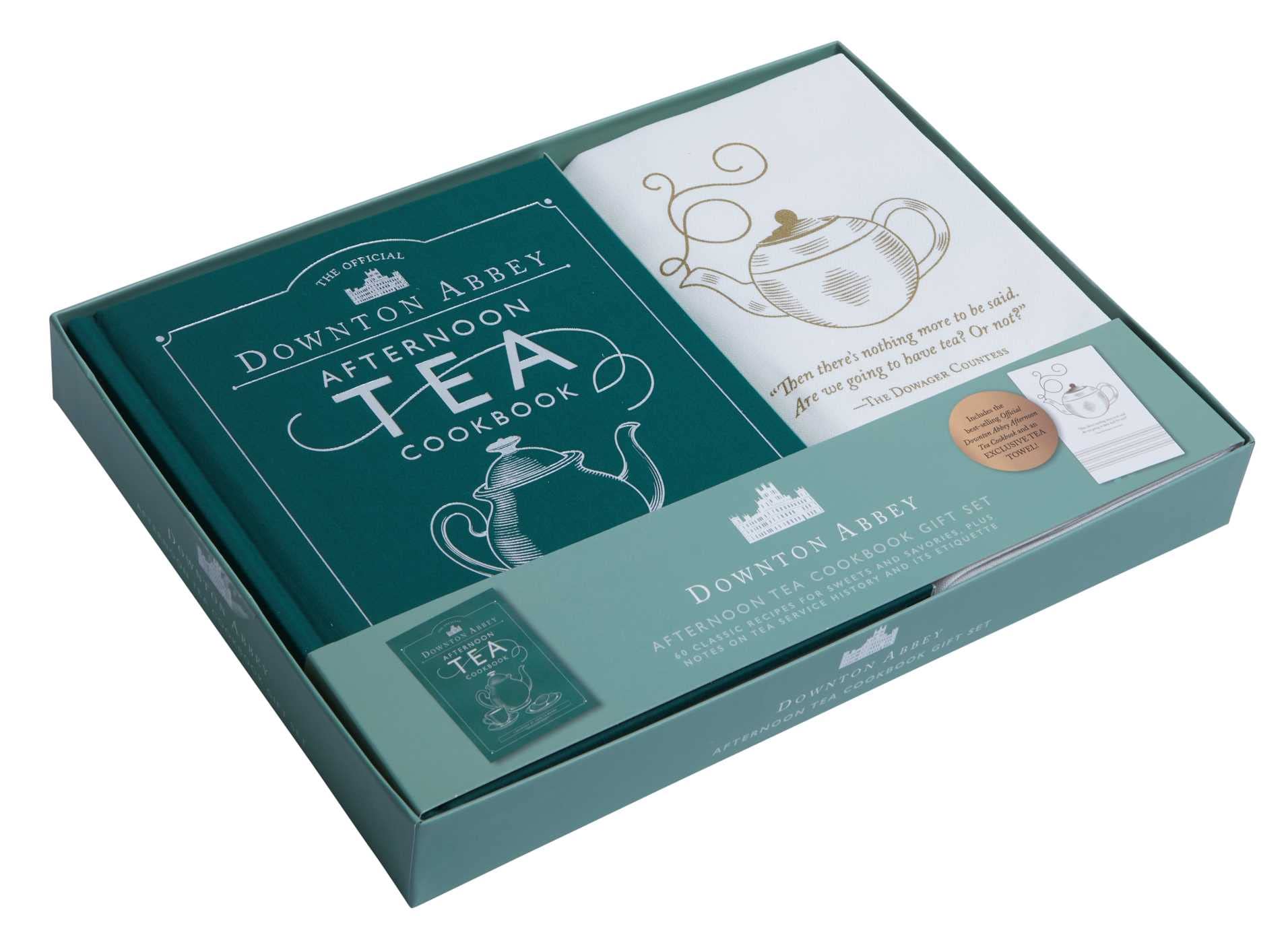 The Official Downton Abbey Afternoon Tea Cookbook Gift Set [book + tea towel] (Downton Abbey Cookery)