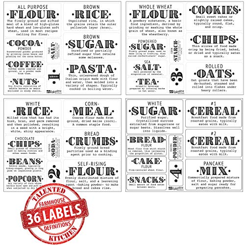 1 Pantry+Labels+Preprinted+Organization+Definitions