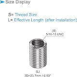 CoCud 5/16-18 UNC 3D Wire Thread Inserts 304 Stainless Steel Helical 20pcs view 2