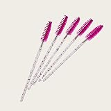 ZHIYE 50 Pcs Eyelash Mascara Brushes Wands Applicator Eyebrow Brush Kit view 5
