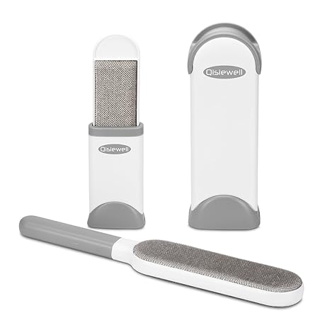 Qisiewell Tierburste Tierhaarentferner Tierhaarburste Fusselburste Selbsreinigend Burste Und Grundlich Reinigung Von Kleidung