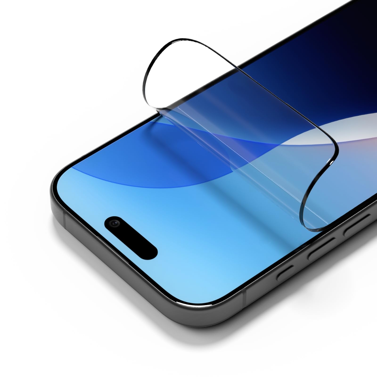 RhinoShield Transparent Impact Screen Protector Pro Compatible with iPhone 16 Pro | Superior Impact Protection, Scratch Resistance, Static-free, Blue Light Resistant, Installation Tool Included