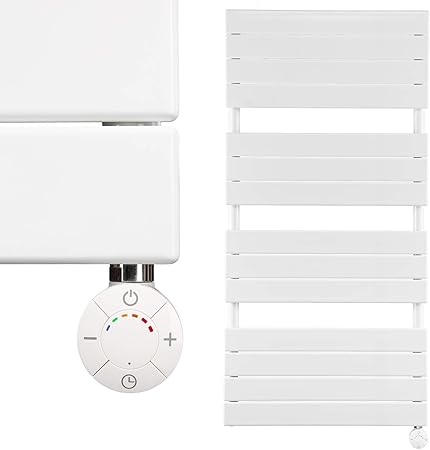 Heatsupply Design Badheizkorper Elektrisch 1 222 X 600 Paneel Handtuchtrockner Geschlossen Weiss Inkl Handtuchwarmer Heizstab 600 Watt Mit Smart Thermostat Amazon De Kuche Haushalt