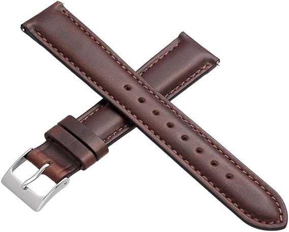 Amazon 時計 ベルト 時計 バンド 本革 ホーウィン クロムエクセル レザー イージークリック 18mm ダークブラウン メンズ腕時計 腕時計 通販