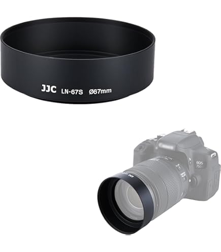thumbnail interactive-video image 1 of 67mm Lens Cap 40.5mm Metal Lens Hood With Center Pinch Cap - Universal Hollow Vented Hood For DSLR Cameras 52mm Lens Hood 1 of 10