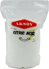 AKSOY Citric Acid Food Grade 2KG Non-GMO Anhydrous Bath Bombs Cleaning view 1