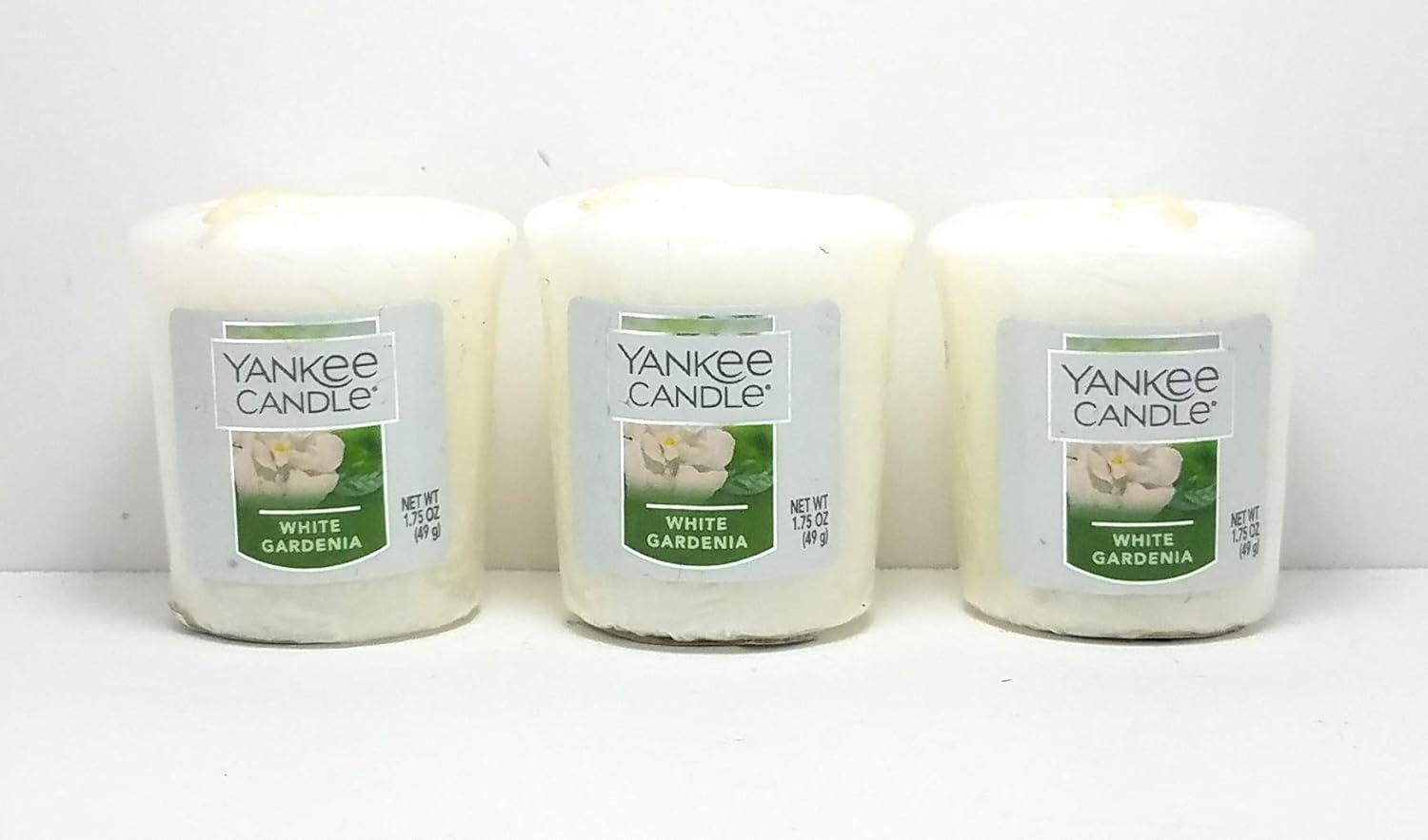3 Pack Votive Candle 1.75 Oz. White Gardenia Home & Kitchen