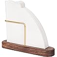 XCX Cone Coffee Filter Holder, Stand Coffee Filter Storage, Coffee Filter Container for V60 Paper Coffee Filters Size #01 and #02, Walnut & Brass
