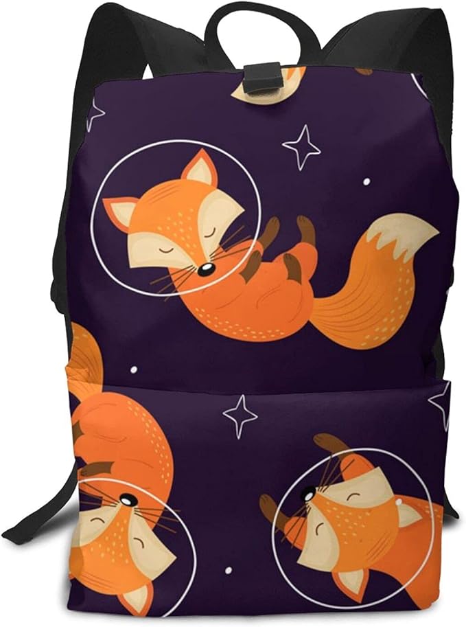 Foxes Unisex Adult Backpack Laptop Bag Backpacks Travel Daypack Back