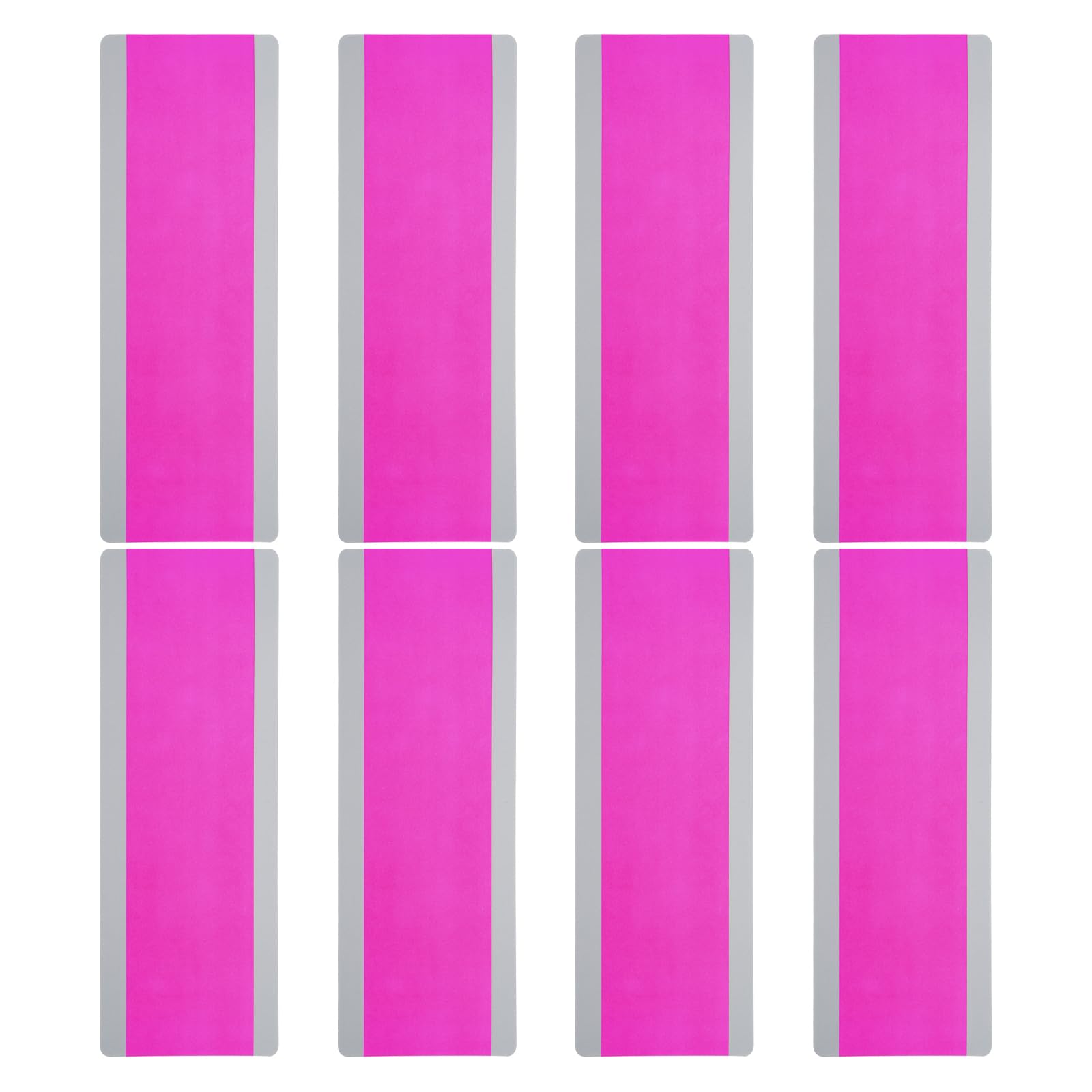 PATIKIL Guided Reading Strips, 8pcs Highlight Colored Overlay Bookmark Reading Tracking Teacher Teaching Supplies for Classroom, Transparent Rose Red