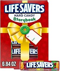 LIFE SAVERS Christmas Hard Candy Storybook Stocking Stuffer 5 Flavor Fruity Christmas Candy Gifts, 6.84 Oz Gift Box