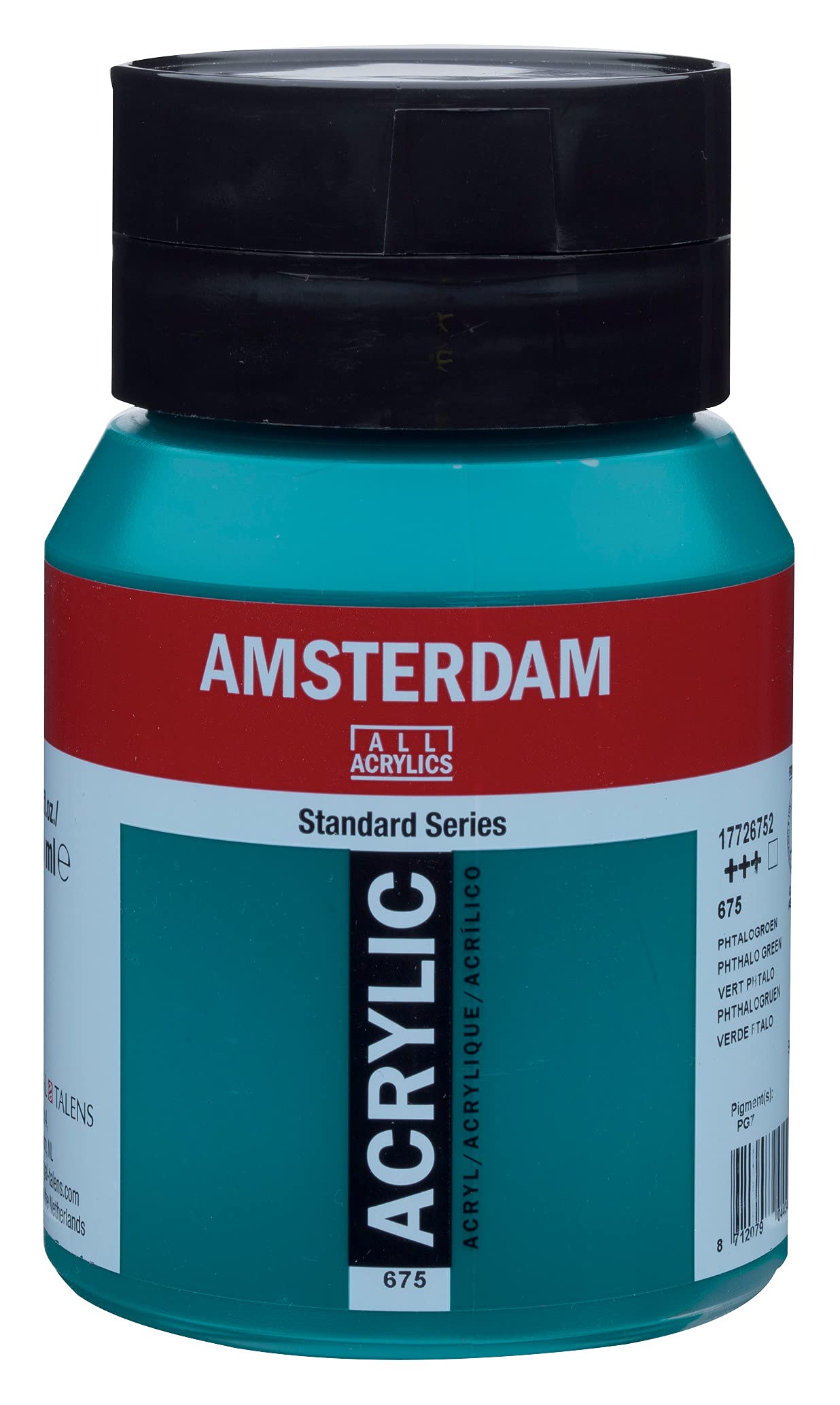 Amsterdam Standard Series Acrylic Jar 500 ml Phthalo Green 675 (17726752) — image 1