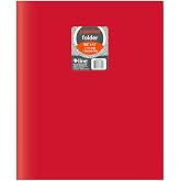 C-Line 3-Pocket Portfolio, 8-1/2 x 11, Red, Poly (33944)