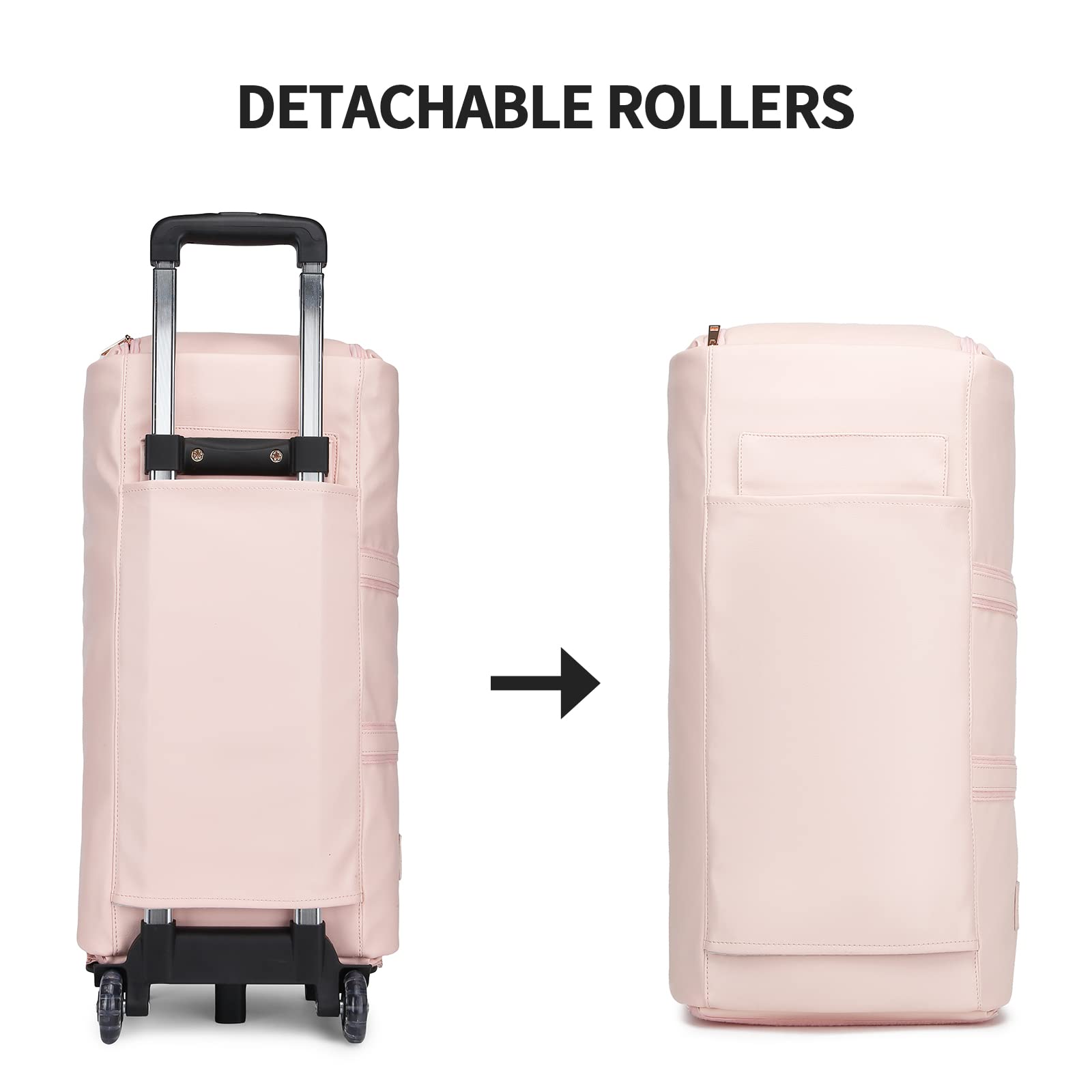 seyfocnia Unisex-Adult's Travel Garment Bag, Coral Pink