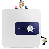 ThermoMate Mini Tank Water Heater Electric, 6.5 Gallons Small Under Sink Water Heater for Point of Use Instant Hot Water 110V 120V, Wall or Floor Mounted, UL Listed ES700