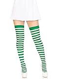 Leg Avenue Women’s Nylon Striped Thigh High